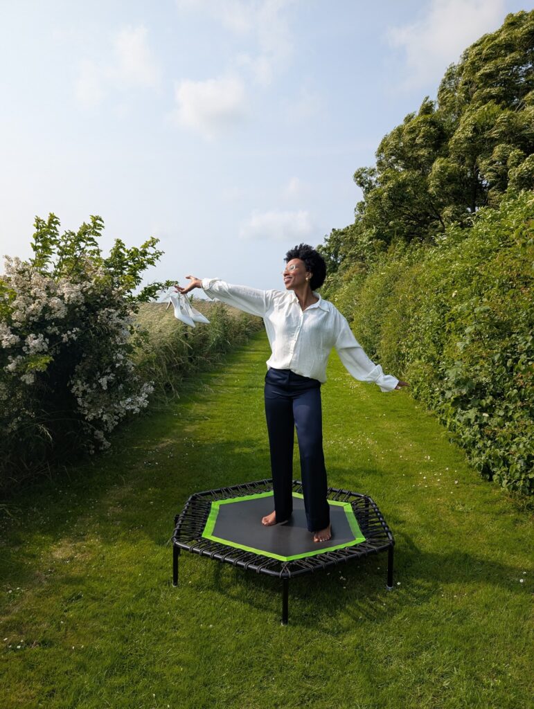 Teambuilding jumping